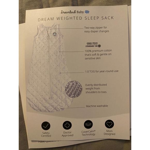 Dreamland Baby Pajamas Dreamland Baby Dream Weighted Sleep Sack